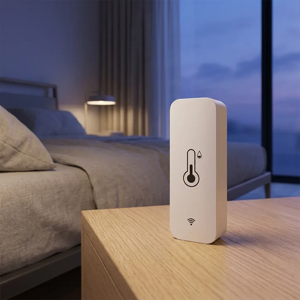 Умен Tuya сензор за температура и влажност Wi‑Fi/Zigbee
