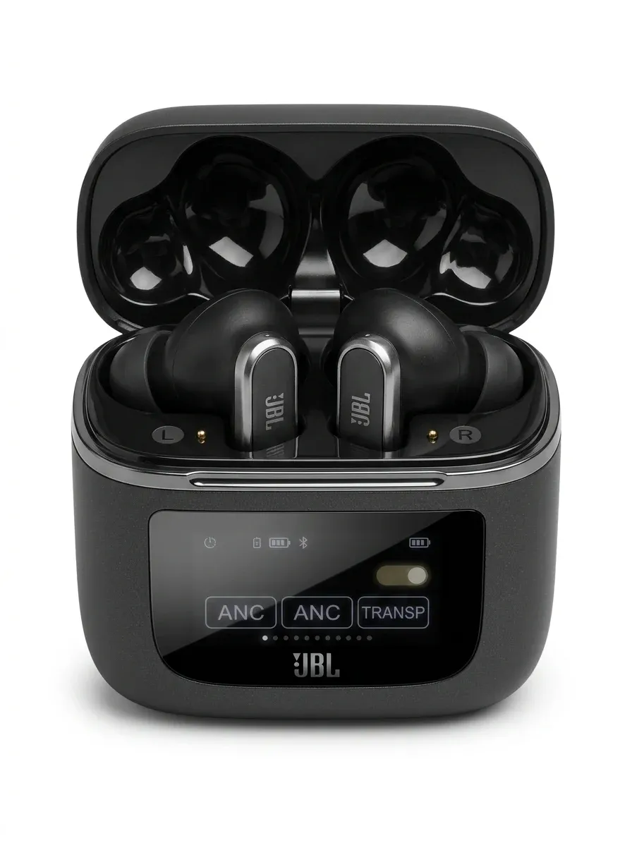 JBL Tour PRO 2 TWS слушалки със смарт LCD заряден кейс